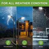 300W LED Parking Lot Pole Lights-42000LM-5700K-1000W MH Equiv-DLC & UL Listed