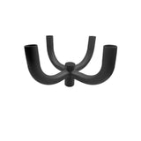 Tenon Adapter. 90 Degree Quad Round Bullhorn Tenon for 4 fixtures. LED Street Light. Shoebox Parking Light. Parking Lot Pole Bracket