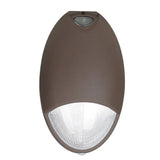 12W Tear Drop LED Outdoor Emergency Wall Pack Light - 120-277V - Battery Backup - Wet Location Security Light