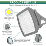 200W Led Explosion Proof Light for Class 1 Division 2-Hazardous Location Lighting-26000 Lumens-500W MH Equivalent-5000K