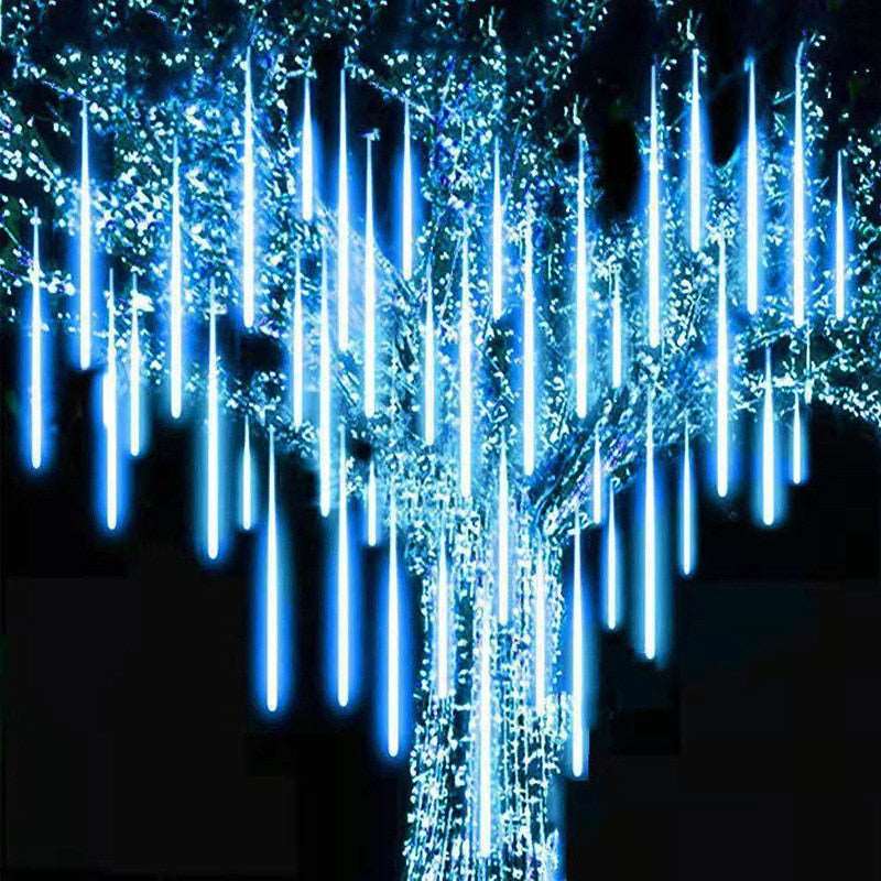 30/50cm 8 Tubes Meteor Shower Rain Led Fairy String Lights Street Garlands Christmas Tree Decorations for Outdoor New Year Decor