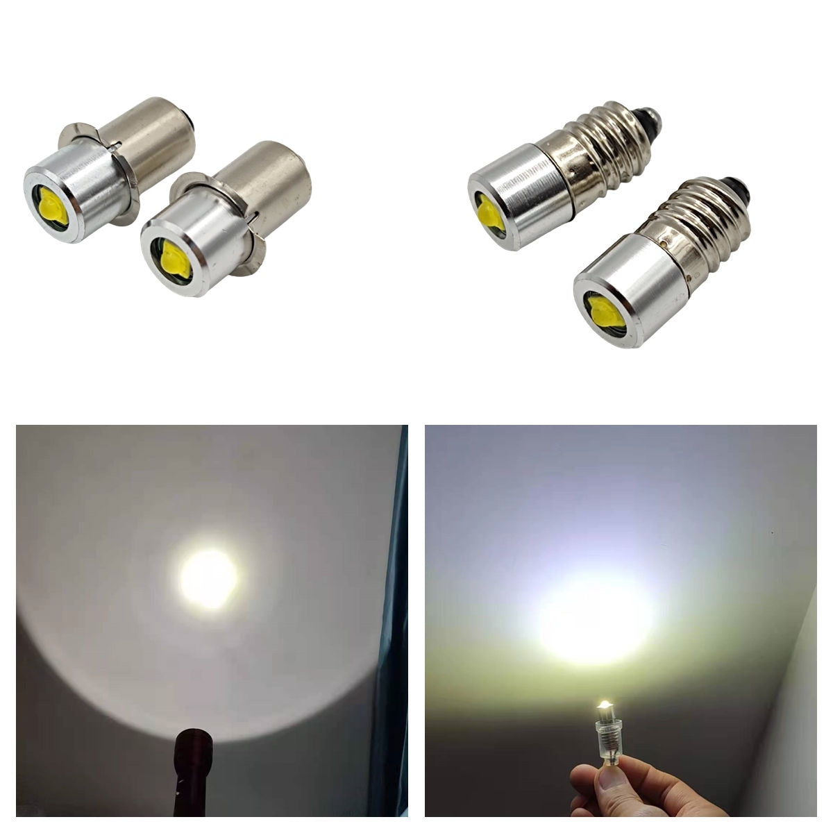 P13.5S P13 5S E10 3W 3V 4.5V 6V 18V LED Lamp Bulb Flashlight Replacement Bulb Torch Emergency Light Bulbs Work CD Cells - LEDLIGHTING WHOLESALE