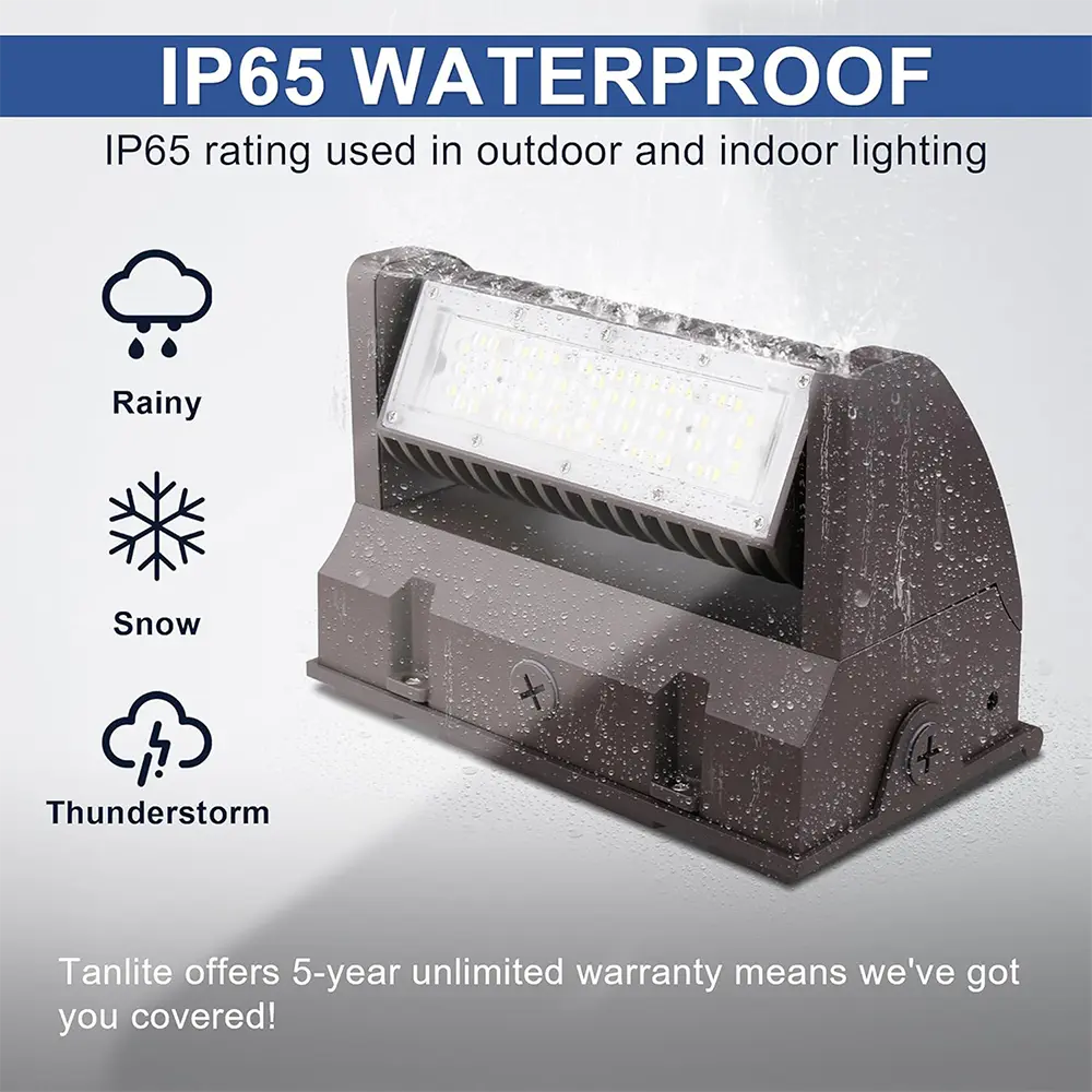 40W Rotatable LED Wall Pack Light-5200 Lumens-120W Metal Halide Equivalent-5000K