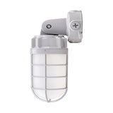 6-PACK LED Vapor Tight Jelly Jar Light 21W, 5000K, Wall/Ceiling Mount Vapor-Proof LED, IP65 Wet Rated Security Cage Light for Indoor and Outdoor Lighting, UL Certified - LEDLIGHTING WHOLESALE