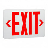 Red LED Exit Emergency Sign Light - Standard - Battery Backup, Dual LED Lamp ABS Fire Resistance UL-Listed 120-277V (RED EXIT SIGN)