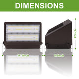 100W LED Full Cut OffWall Pack Light 13000LM 5000K-With Photocell-Replaces 400 watt Metal halide/HPS- IP65-UL+DLC Listed