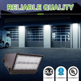 80W LED Full Cut Off Wall Pack Light with Dusk to Dawn Photocell,11200LM 5000K Outdoor Wall Light(Equiv. 300W MH/HPS), IP65 100-277V AC Outdoor Lighting for Parking Lot, Warehouse DLC & ETL Listed