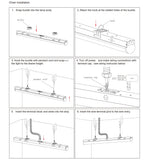 4 Pack-4ft Linkable LED Linear Strip Light-40W 5200LM- DLC UL Certified 5 Years Waranty - LEDLIGHTING WHOLESALE