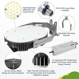 120W LED Retrofit Kit with Power Supply-16200 LM-CCT 5000K Shoebox LED Retrofit Kits-500W MH/HID/HPS Equiv.- E39 Mogul Base for Parking Lot Lights