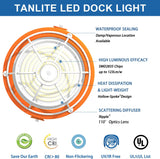 30W Led Loading Dock Light With Folding Arm-4200 Lumens-360° Rotatable Lamp Head-For Docks.Warehouses - LEDLIGHTING WHOLESALE
