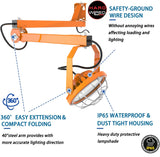 30W Led Loading Dock Light With Folding Arm-4200 Lumens-360° Rotatable Lamp Head-For Docks.Warehouses - LEDLIGHTING WHOLESALE