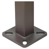 5 inch 30 Foot Steel Square Light Pole Bronze Housing | 10 Gauge - LEDLIGHTING WHOLESALE