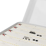 NSF 4ft Vapor Tight LED Light Fixture - 165/135/105W - 27,400 lumens - 5000K/4000K/3500K Selectable - 120-277V