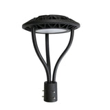 80W/100W/120W/150W Wattage Selectable LED Post Top Light-CCT 3000K/4000K/5000K Selectable-Outdoor Waterproof-5 Years warranty-Compatible Photocell
