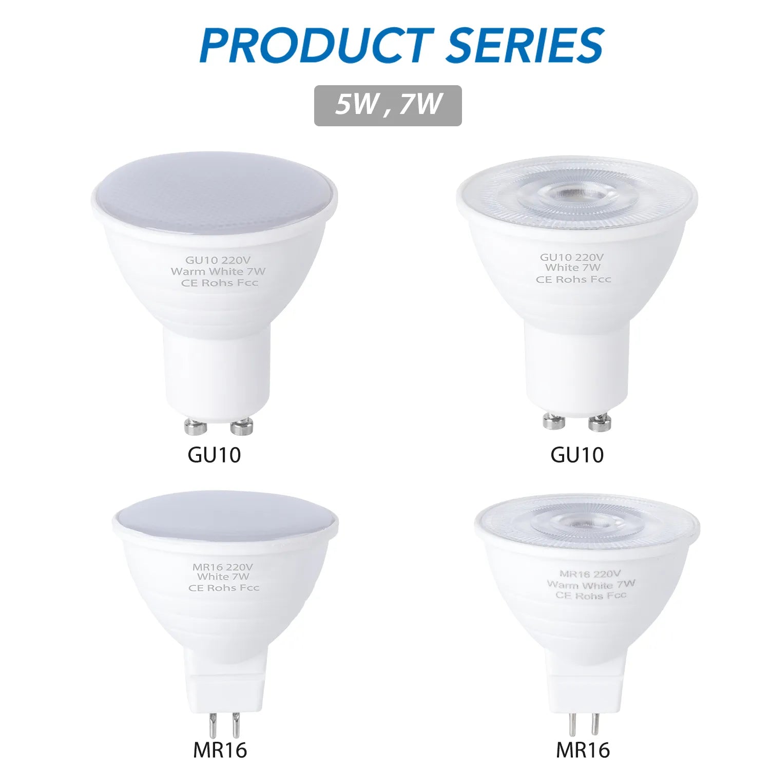 E27 LED Spot Light GU10 LED Bulb 5W E14 LED Lamp 220V Spotlight MR16 7W Lampada GU5.3 Corn Light Bulb gu 10 Ampoule 2835 Lamp - LEDLIGHTING WHOLESALE