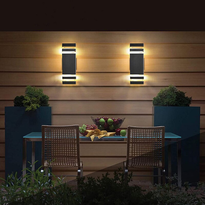 GU10 E27 LED Wall Lamp Outdoor Waterproof IP65 Up and Down Wall Sconce Light - LEDLIGHTING WHOLESALE