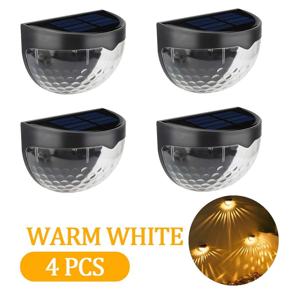 LED Solar Garden Lights-Outdoor Deck Light -Solar Wall Sconce