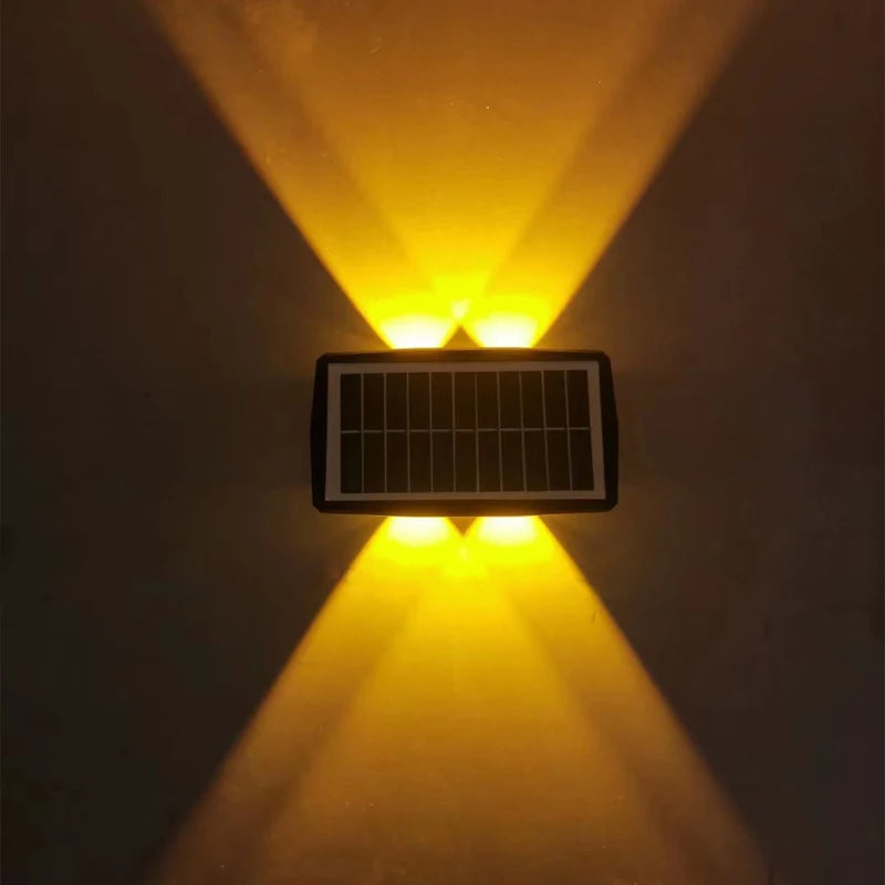 Solar LED Wall Lights,Decor Garden Wall Lamp,Up and Down Luminous Landscape Lighting - LEDLIGHTING WHOLESALE