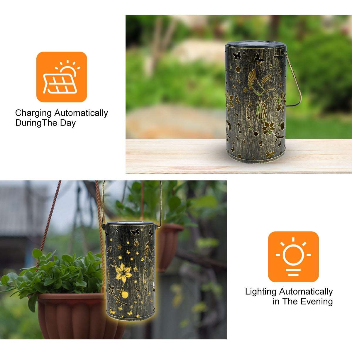 Butterfly Shadow Solar Light- IP65 Waterproof -Outdoor Lighting