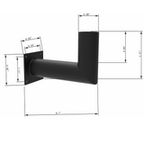 90 Degree Tenon Adapter. L Bracket Slip Fitter for wall or roof. LED Street Light. Shoebox Parking Light. Parking Lot Pole Bracket - LEDLIGHTING WHOLESALE