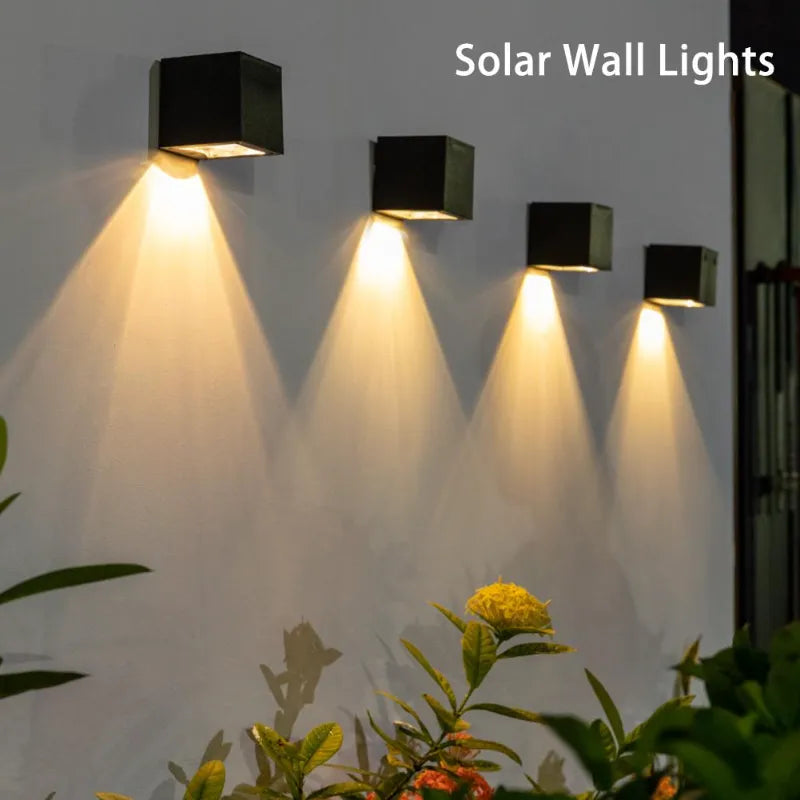 LED Solar Lights, Outdoor Garden Square Wall Lamp,Wall Decoration Lamp,UL Listed - LEDLIGHTING WHOLESALE