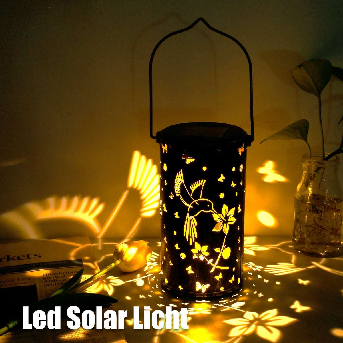 Butterfly Shadow Solar Light- IP65 Waterproof -Outdoor Lighting