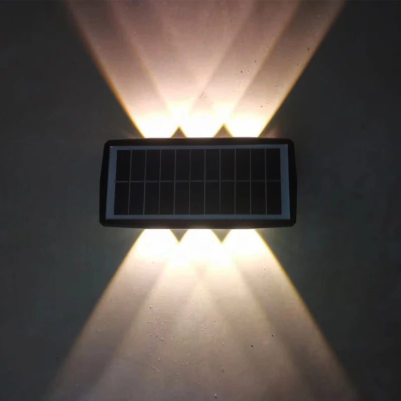 Solar LED Wall Lights,Decor Garden Wall Lamp,Up and Down Luminous Landscape Lighting - LEDLIGHTING WHOLESALE