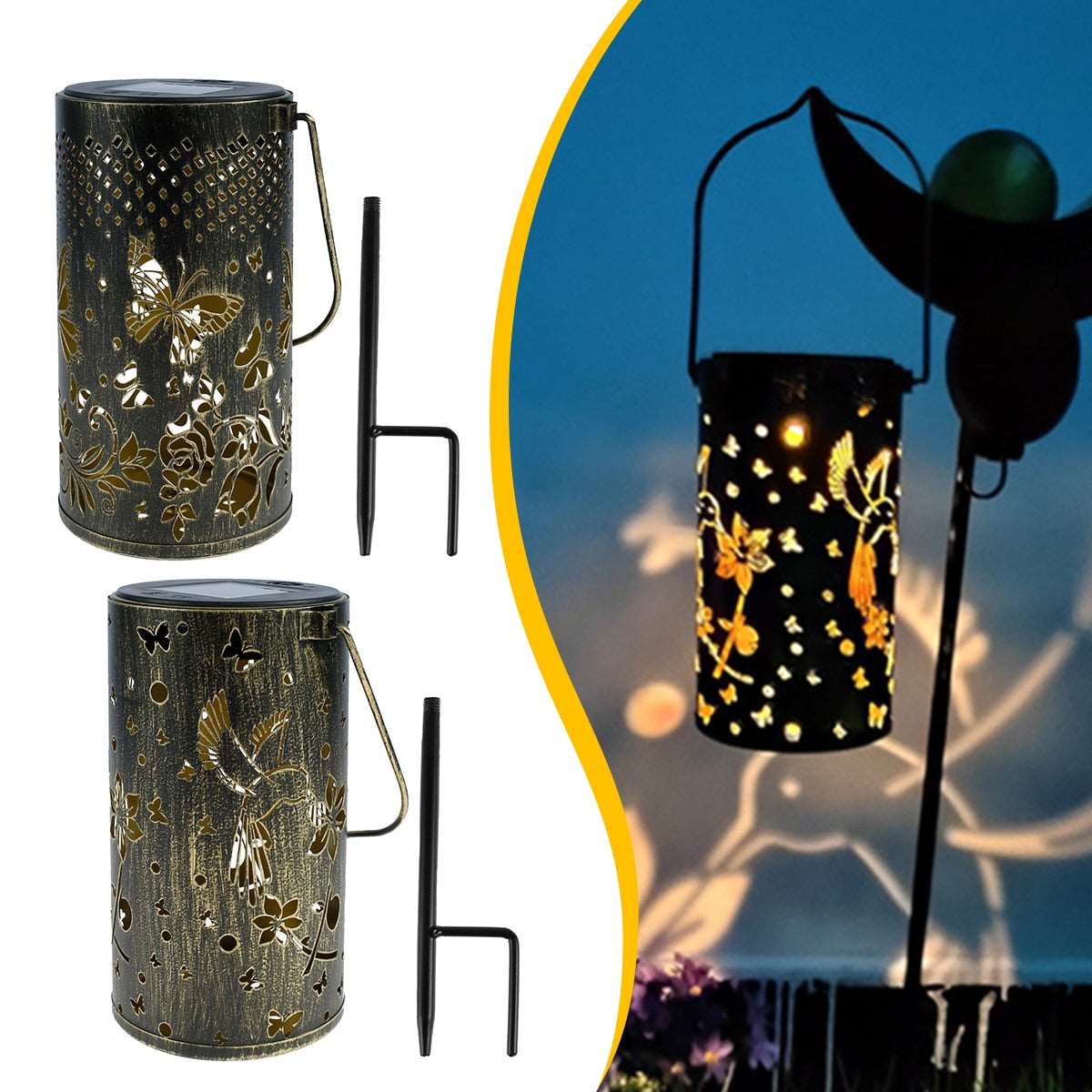 Butterfly Shadow Solar Light- IP65 Waterproof -Outdoor Lighting