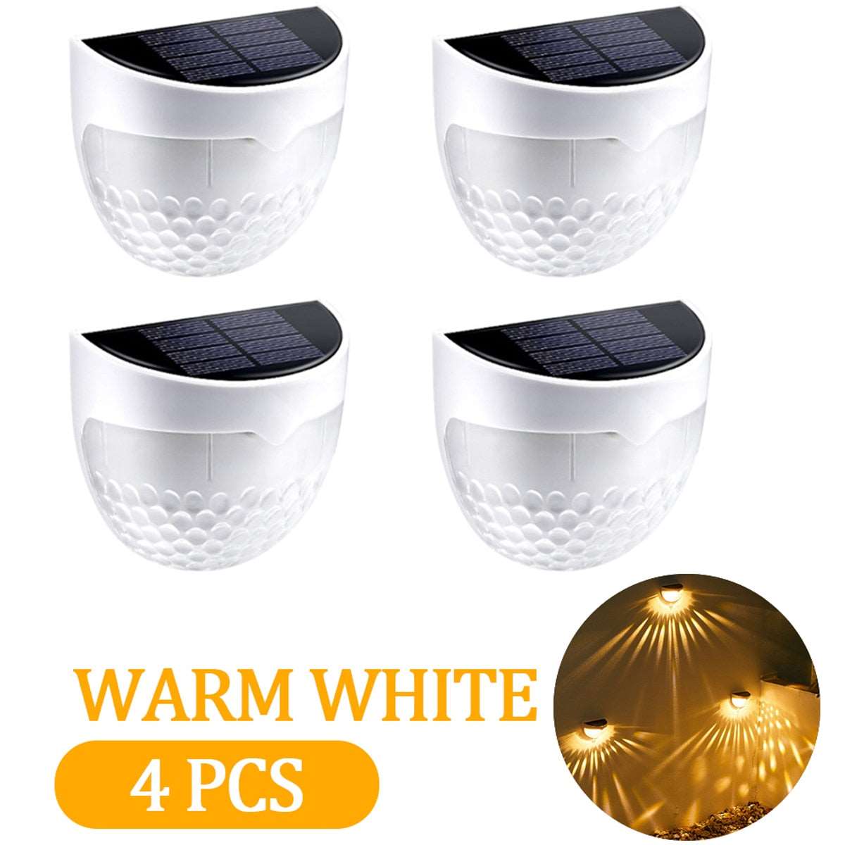 LED Solar Garden Lights-Outdoor Deck Light -Solar Wall Sconce