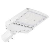 150W LED Shoebox Parking Lot Light – 5000K Daylight, White Housing, Outdoor Area & Street Light, UL Listed, AC 100-277V (No Photocell)