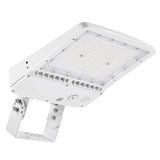 150W LED Shoebox Parking Lot Light – 5000K Daylight, White Housing, Outdoor Area & Street Light, UL Listed, AC 100-277V (No Photocell)