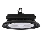 300W UFO LED High Bay-Sensor Ready-1,200W MH Equivalent-42,000 Lumens-CCT 5000K-Black Finish-Optional Motion Sensor