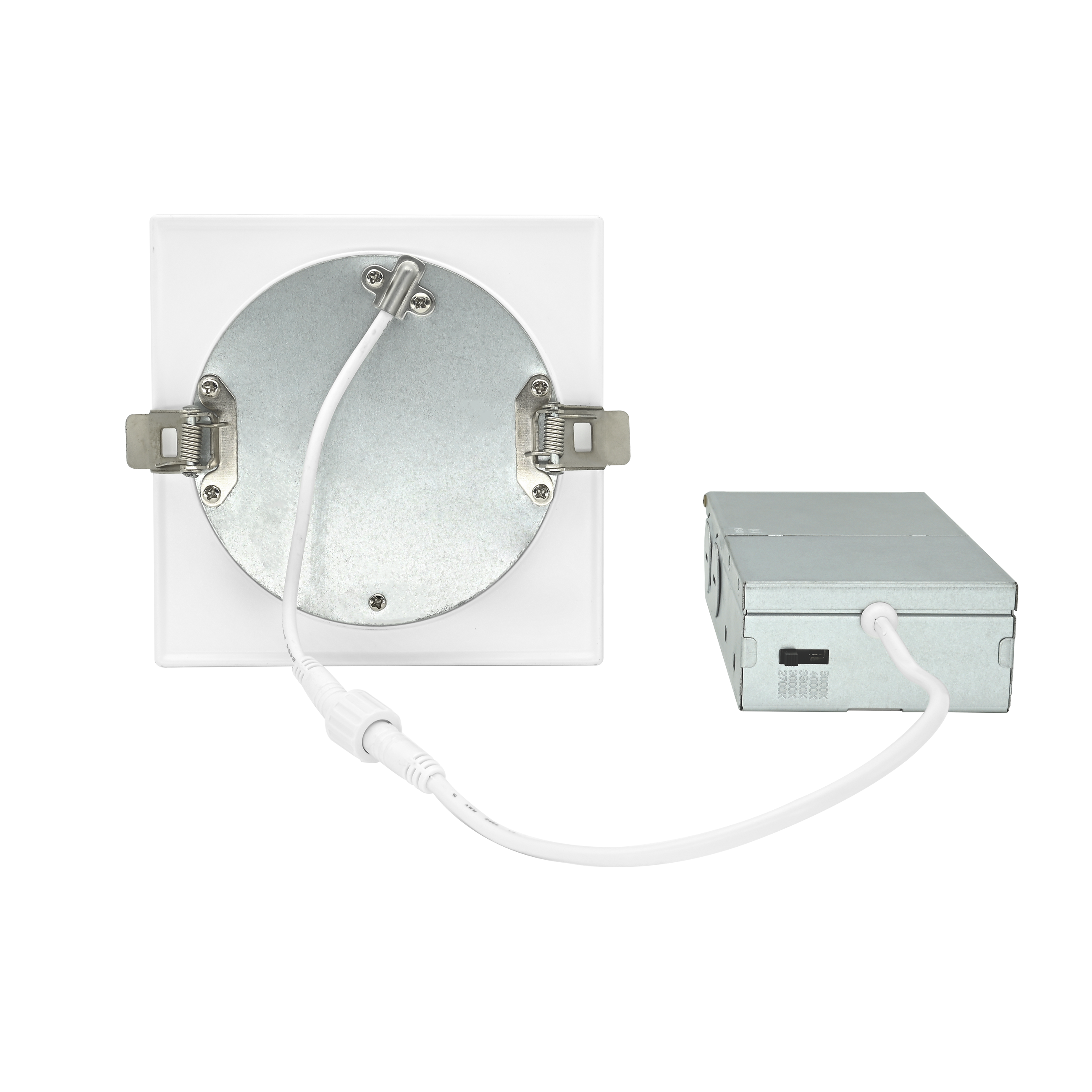 24 Pack-6 Inch 12W Square Downlight 5CCT 2700K/3000K/3500K/4000K/5000K 120V Triac Dimming