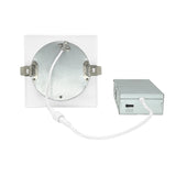 24 Pack-4 Inch 9W Square Downlight 5CCT 2700K/3000K/3500K/4000K/5000K 120V Triac Dimming