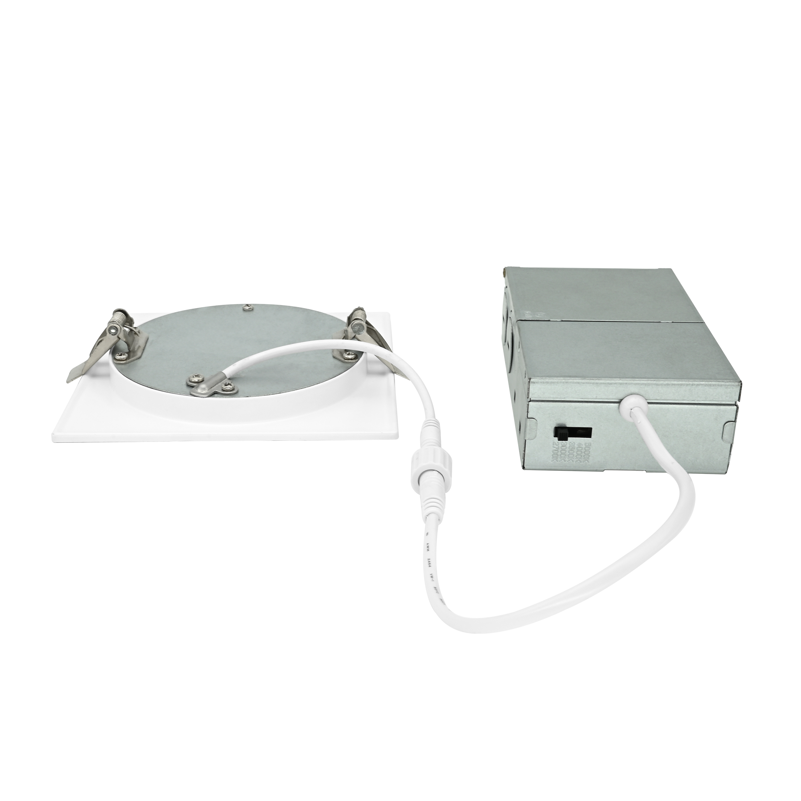 24 Pack-4 Inch 9W Square Downlight 5CCT 2700K/3000K/3500K/4000K/5000K 120V Triac Dimming