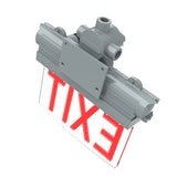 5W Explosion Proof Edge Lit LED Exit Sign-Class 1 Division 1-AC 100-277V-CCT 5000K For Hazardous Location Emergency Lighting - LEDLIGHTING WHOLESALE