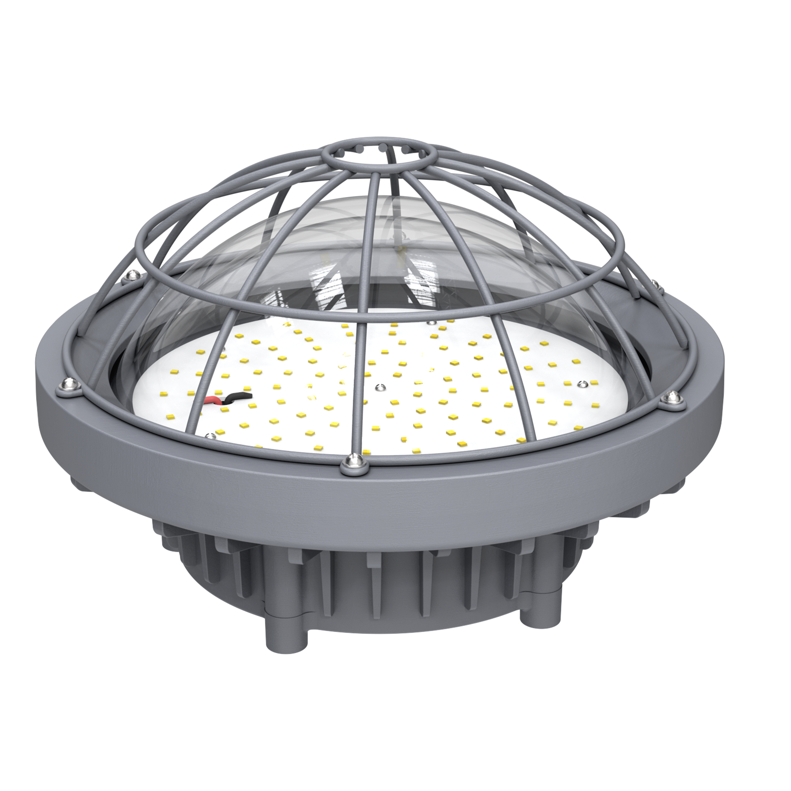 80W Hazardous Location Explosion-Proof Round LED Low Bay-10.400LM. 5000K. Meanwell Driver. 120-277V. IP67