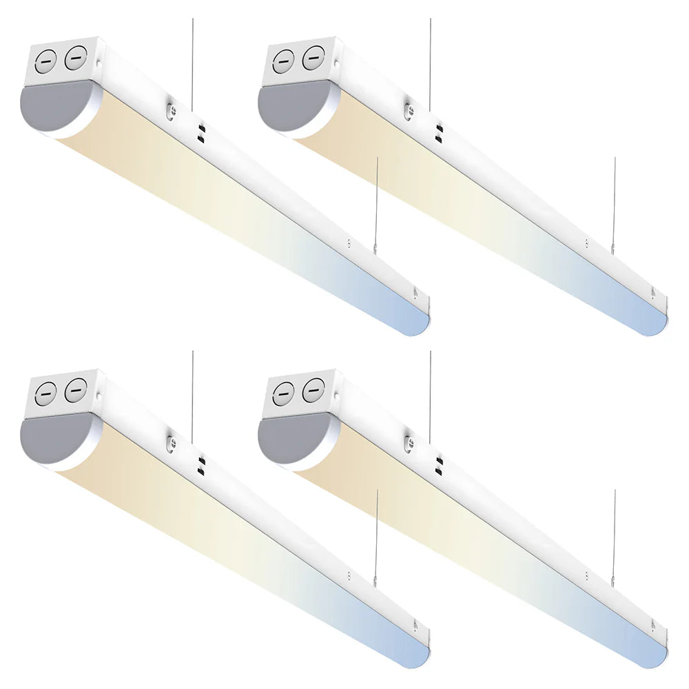 4 Pack-8ft LED Linear Strip Light-Selectable Wattage-Selectable CCT-64/75/90W-CCT 30/40/50K-AC 90~277V
