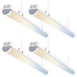 4 Pack-8ft LED Linear Strip Light-Selectable Wattage-Selectable CCT-64/75/90W-CCT 30/40/50K-AC 90~277V - LEDLIGHTING WHOLESALE