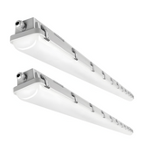 2 Pack-8ft Vapor Tight LED Light Fixture-60W/70W/80W-Up to 10400 Lumens-3000K/4000K/5000K Selectable-AC 120-277V - LEDLIGHTING WHOLESALE