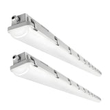 4 Pack-8ft Vapor Tight LED Light Fixture-60W/80W/100W-Up to 13000 Lumens-3000K/4000K/5000K Selectable-AC 120-277V