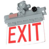5W Explosion Proof Edge Lit LED Exit Sign-Class 1 Division 1-AC 100-277V-CCT 5000K For Hazardous Location Emergency Lighting - LEDLIGHTING WHOLESALE
