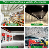 70W/45W/30W Power Selectable LED Canopy Garage Light with 3CCT (3500K/4000K/5000K), LED Parking Garage Lights-AC 90-277V IP65 Commercial Residential Lights