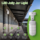 21W Vapor Tight LED Jelly Jar Light 2562 Lumens Ceiling Mount 5000K-UL cUL Certified - LEDLIGHTING WHOLESALE