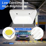 150W LED Canopy Gas Station Light-CCT 5700K Surface Mount-(600W HID/HPS Replacement) 21000LM Commercial Canopy Ceiling Lighting, IP65 Waterproof 100-277V DLC UL Listed