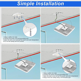 150W LED Canopy Gas Station Light-CCT 5700K Surface Mount-(600W HID/HPS Replacement) 21000LM Commercial Canopy Ceiling Lighting, IP65 Waterproof 100-277V DLC UL Listed