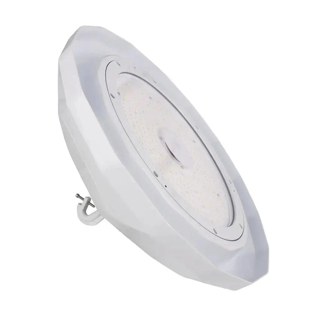 NSF LED UFO High Bay 150W - Wash Down Food Grade High Bay Light - 22500LM 5000K - 100-277V - Commercial Kitchen & Food Processing Lighting