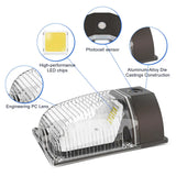 26W LED Mini Wall Pack-2,860-Lumens-70W Metal Halide Equivalent-CCT 3000K/4000K/5000K-With Photocell