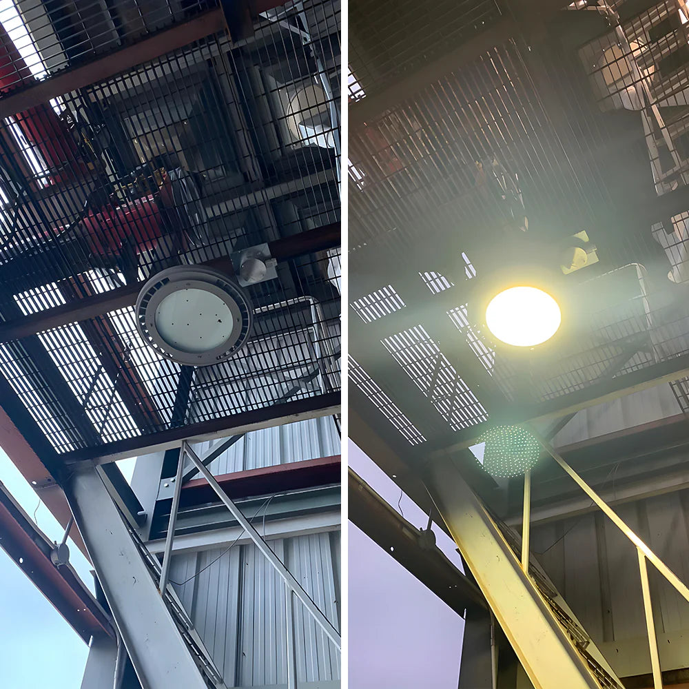 300W LED Explosion Proof Round High Bay Light | Hazardous Location Lighting | Class I Division II | 39.000 Lumens. 5000K. AC100-277V