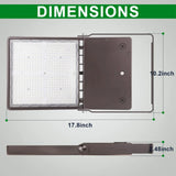 300W LED Flood Light-45,000 Lumens-AC 120~277V-CCT 5700K-UL+DLC-5 years warranty